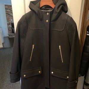 J Crew Ladies Melton Wool Coat